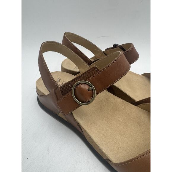 Dansko CANDACE BURNISHED NAPPA Women's NEW Sandal Tan EU Size 40 - Picture 3 of 11